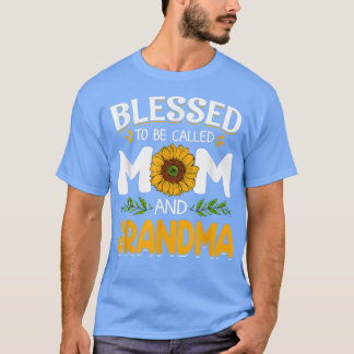 Camiseta Bonita Abençoada por ser chamada de mãe e avó de m