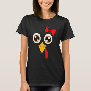 Camiseta Bonita Ação de Graças Turquia Enfrenta Mulheres Me