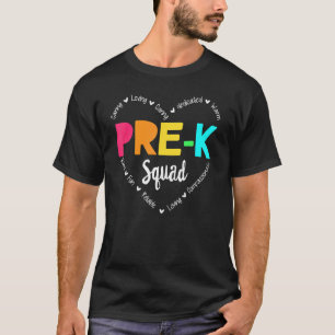 Camiseta Bonita Apreciação Admin do Esquadrão Pré K De Volt
