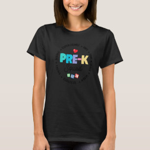 Camiseta Bonita Apreciação Admin do Esquadrão Pré K De Volt
