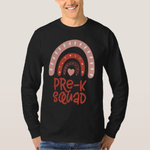 Camiseta Bonita Apreciação Admin do Esquadrão Pré K De Volt