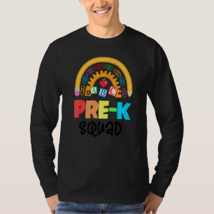 Camiseta Bonita Apreciação Admin do Esquadrão Pré K De Volt