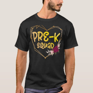 Camiseta Bonita Apreciação Admin do Esquadrão Pré K De Volt