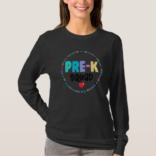 Camiseta Bonita Apreciação Admin do Esquadrão Pré K De Volt