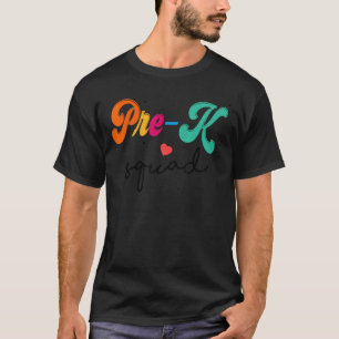 Camiseta Bonita Apreciação Admin do Esquadrão Pré K De Volt
