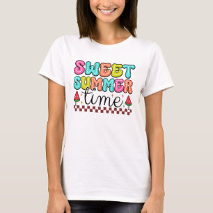 Camiseta Bonita arte de palavra no verão