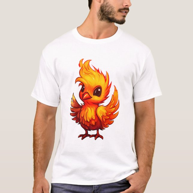 Camiseta Bonita Ascensão de Fênix Baby Fiery dos Ashes (Frente)