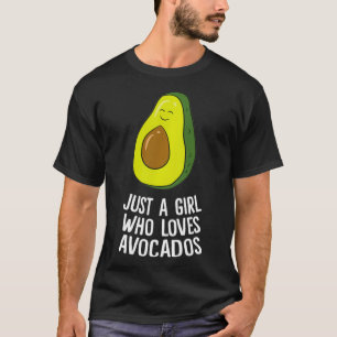 Camiseta Bonita Avocado É Apenas Uma Menina Que Ama Avocado