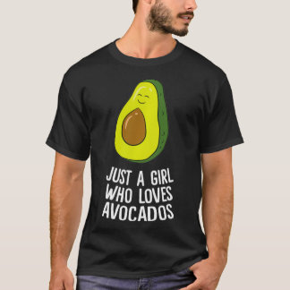 Camiseta Bonita Avocado É Apenas Uma Menina Que Ama Avocado