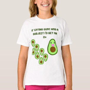 Camiseta Bonita Avocado Guac Engraçado Crianças Engraçad
