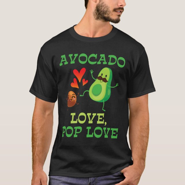 Camiseta Bonita Avocados Dançando Juntos Avocado Love Pop L (Frente)