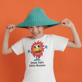 Camiseta Bonita banda laranja Monstro Engraçado Diversão pa