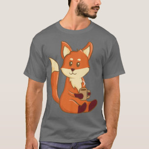 Camiseta Bonita Bebendo Kawaii AnimeFo CaféEstética Japão