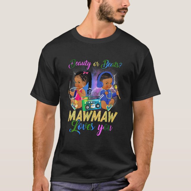 Camiseta Bonita Beleza Ou Beat Mawmaw Ama Sua Revelação De  (Frente)