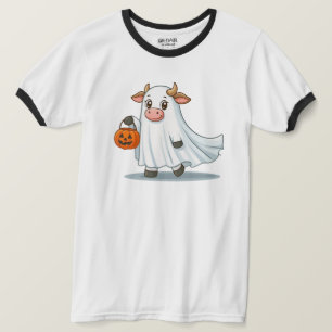 Camiseta Bonita, branca, vaca fantasma