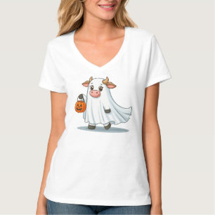 Camiseta Bonita, branca, vaca fantasma