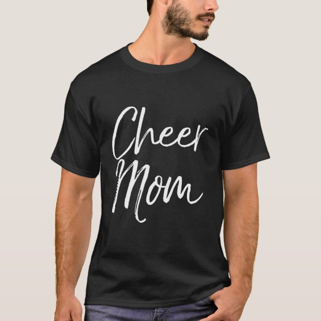Camiseta Bonita Cheerleader da Família Correspondente Mãe D (Frente)