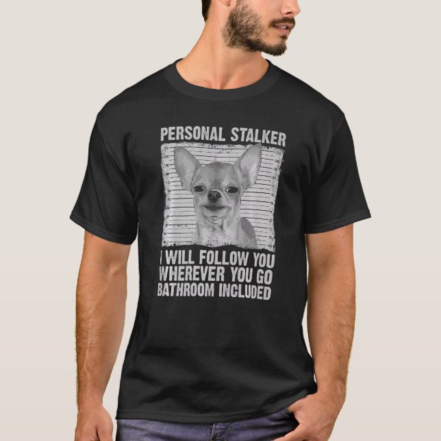 Camiseta Bonita Chihuahua Para Homens Mulheres Crianças Chi (Frente)