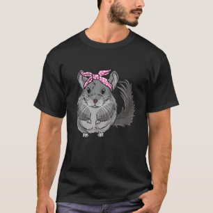 Camiseta Bonita Chinchilla Com Banda-De-Cabeça - Eu Amo Mi