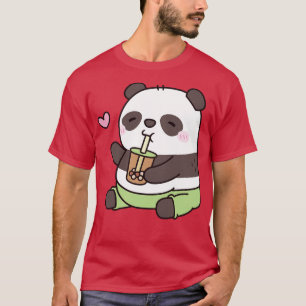 Camiseta Bonita Chubby Panda Bear Adora Chá De Bolha