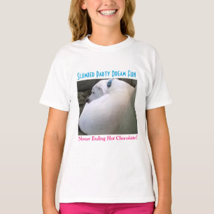 Camiseta Bonita Chubby White Dormindo Cachorro Cachorro Cac