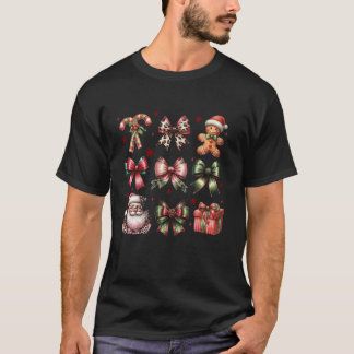 Camiseta Bonita Coquette Christmas Girassol Arco