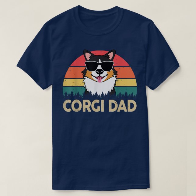 Camiseta Bonita Corgi    PaiPembroke Welsh Corgi presentes  (Frente do Design)