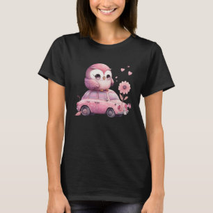 Camiseta Bonita Coruja Valetine Animal Love 20