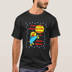 CAMISETA BONITA DACHSHUND AMO-TE ALÉM DO AMIGO DA LUA