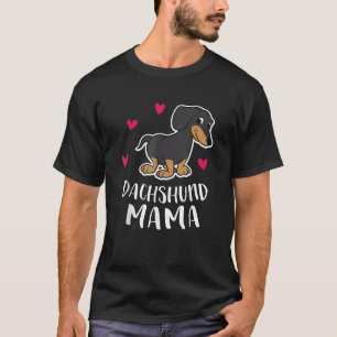 Camiseta Bonita Dachshund Mãe Engraçada Dachshund Mama T Sh