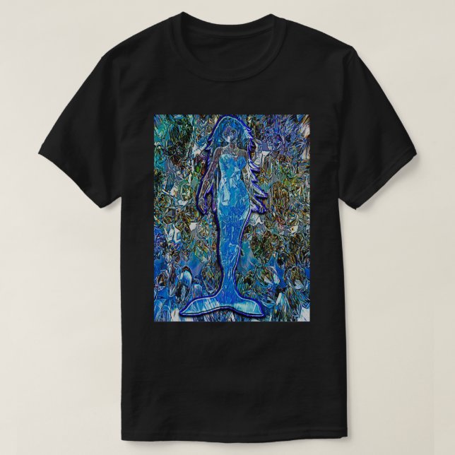 Camiseta Bonita Design Fantasia Sereia Ilusão (Frente do Design)
