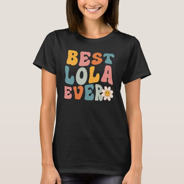 Camiseta Bonita Dia de as mães De Lola Para As Mulheres Mãe (Frente)
