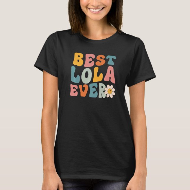 Camiseta Bonita Dia de as mães De Lola Para As Mulheres Mãe (Frente)