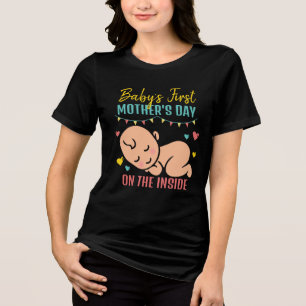 Camiseta Bonita do Primeiro Dia das Mães do Bebê
