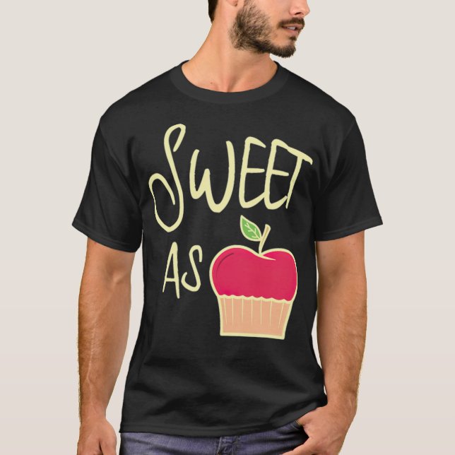 Camiseta Bonita Doce Como Bicicletas de Apple Pie Chefs (Frente)
