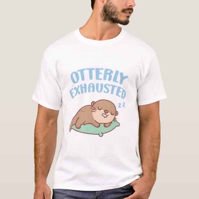 Camiseta Bonita Dormindo Mais Longa Que Exausta Engraçada (Frente)