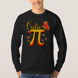 Camiseta Bonita e Cutie Pi Pie Butterfly Adorável Matemátic