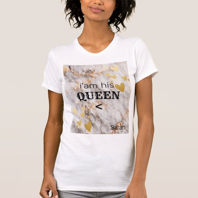 Camiseta Bonita e Doce REI-RAINHA (Frente)