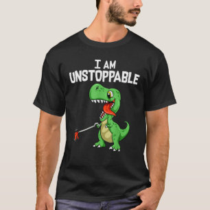 Camiseta Bonita E Engraçada Eu Sou Um Dinossauro T-Rex Isol