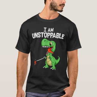 Camiseta Bonita E Engraçada Eu Sou Um Dinossauro T-Rex Isol