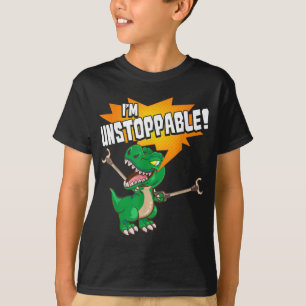 Camiseta Bonita E Engraçada Eu Sou Um Dinossauro T-Rex Isol
