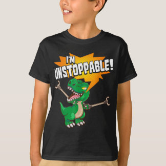 Camiseta Bonita E Engraçada Eu Sou Um Dinossauro T-Rex Isol