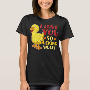 Camiseta Bonita E Engraçada Eu Te Amo Tão Ducando Muito Duc