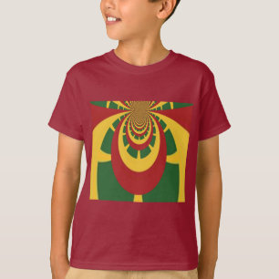 Camiseta Bonita e Incrível Impressão de Arte de Cores Massa