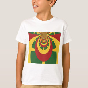 Camiseta Bonita e Incrível Impressão de Arte de Cores Massa