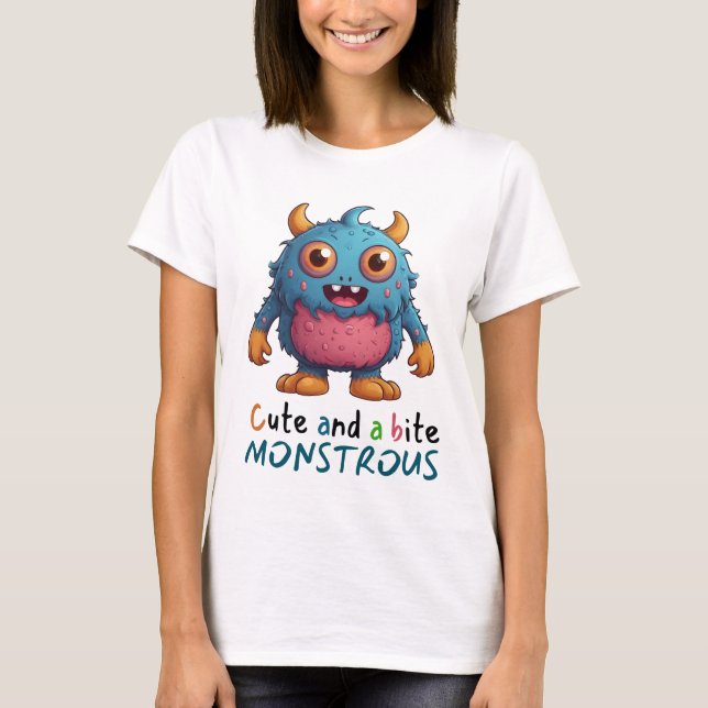 Camiseta Bonita e um pouco monstruosa (Frente)