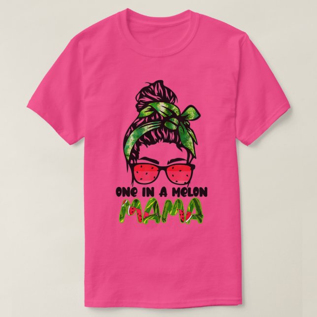 Camiseta Bonita Em Um Melão Mama Mensageira Bun Watermelon  (Frente do Design)