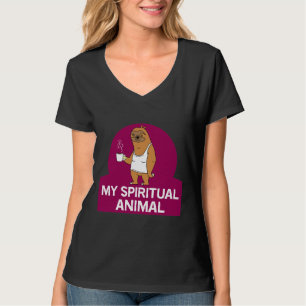 Camiseta Bonita Engraçada Lama Engraçada Café Espiritual