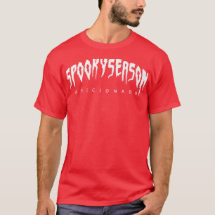 Camiseta Bonita Estação Spooky Aficionado Encarado Engraçad