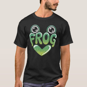 Camiseta Bonita face do Sapo - animal divertido e divertido